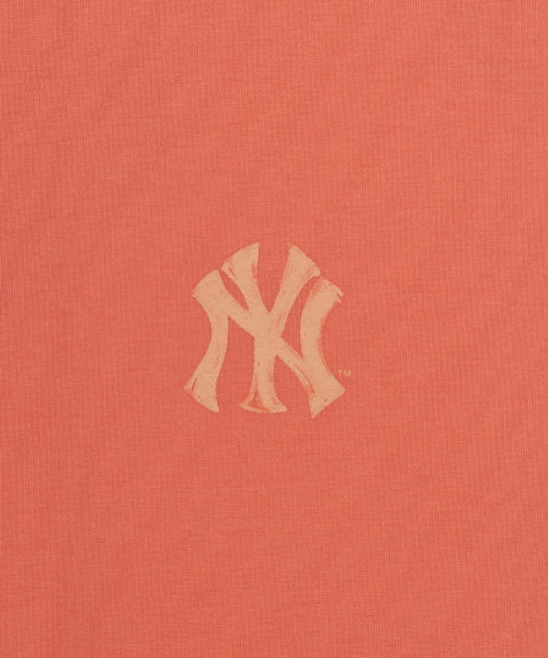 BASIC SIMPLE STREET LOGO OVERFIT SHORT SLEEVE T-SHIRT NY #KARINA同款! - 2 COLORS ORANGE