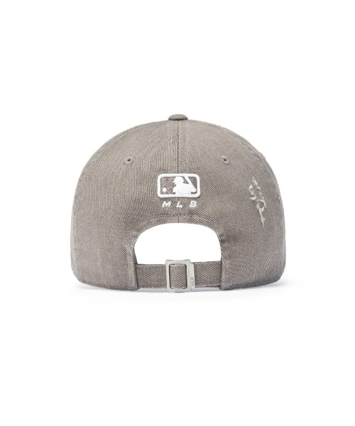DAMAGE WASHED UNSTRUCTURED BALL CAP LA #KARINA同款! - 6 COLORS GREY