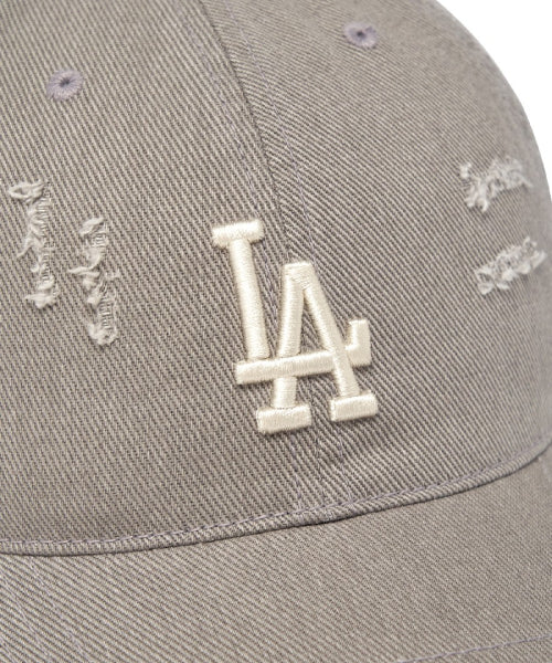DAMAGE WASHED UNSTRUCTURED BALL CAP NY #KARINA同款! - 6 COLORS GREY