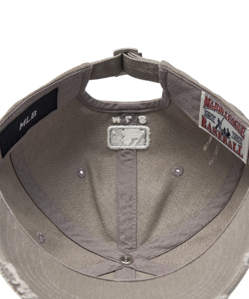 DAMAGE WASHED UNSTRUCTURED BALL CAP LA #KARINA同款! - 6 COLORS GREY