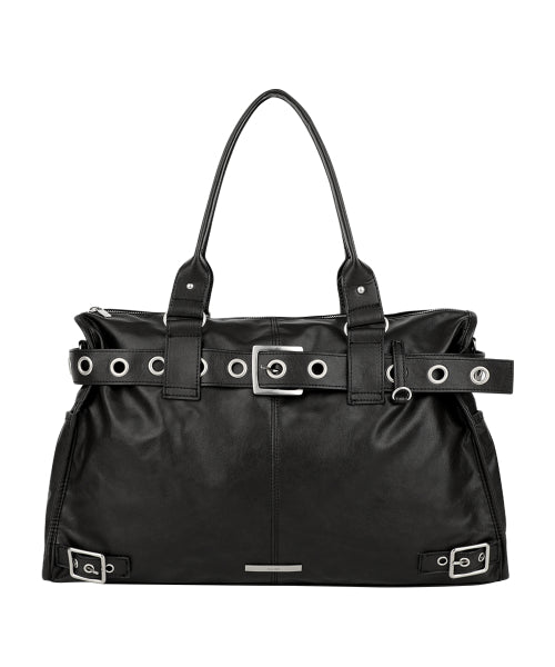 SQUARE TOTE - 2 COLORS BLACK