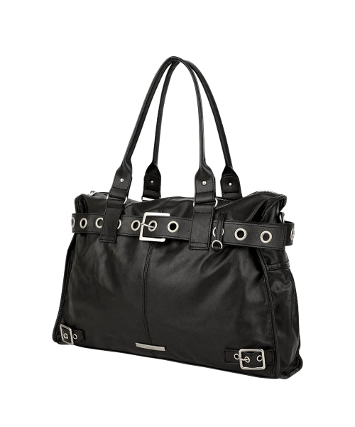 SQUARE TOTE - 2 COLORS BLACK