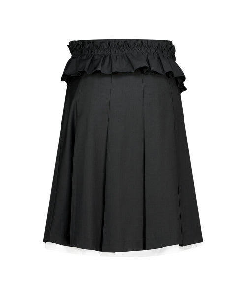 PLEATS SKIRT - 2 COLORS BLACK