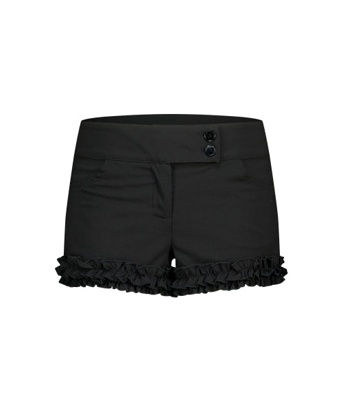 BUTTON SHORTS - 2 COLORS BLACK