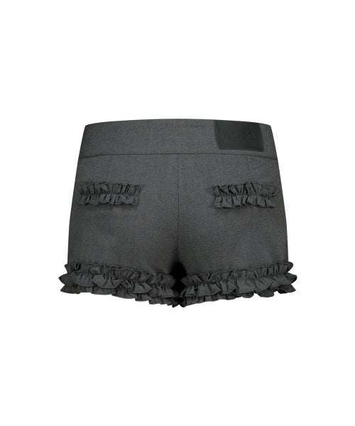 BUTTON SHORTS - 2 COLORS CHARCOAL