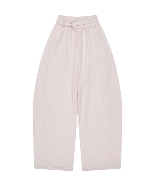 LACE RIBBON PANTS - 3 COLORS PINK