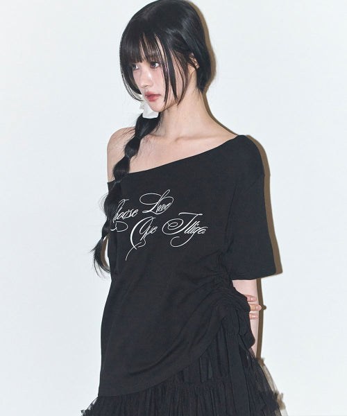 RIBBON TOP - 4 COLORS BLACK