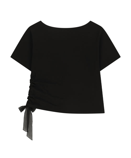 RIBBON TOP - 4 COLORS BLACK