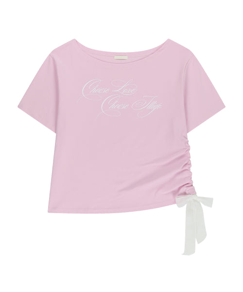 RIBBON TOP - 4 COLORS PINK