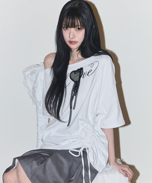 LOVE OVERFIT SHIRT - 3 COLORS WHITE