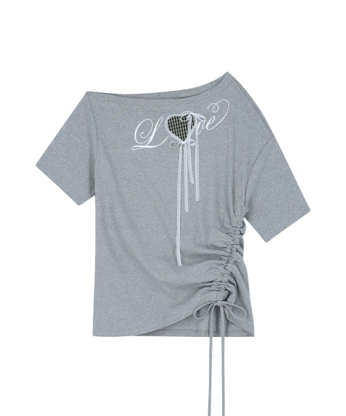 LOVE OVERFIT SHIRT - 3 COLORS MELANGE GREY
