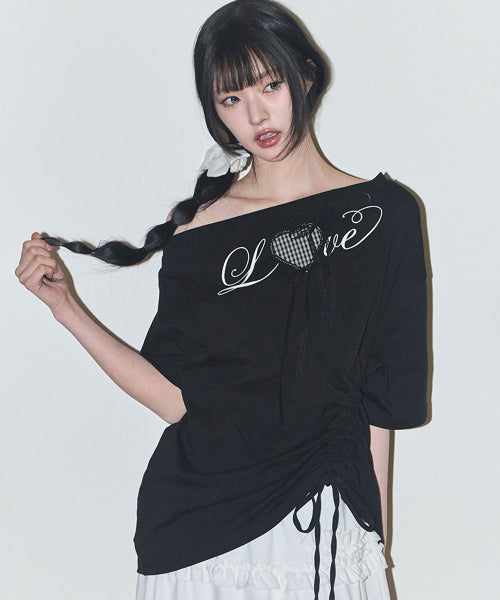 LOVE OVERFIT SHIRT - 3 COLORS BLACK