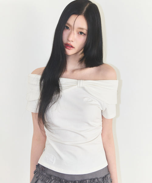 OFF SHOULDER MINT - 4 COLORS WHITE