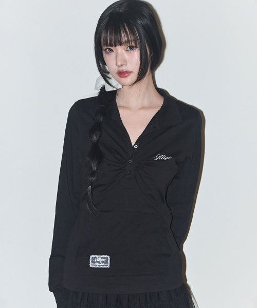 COLLAR LONG - 3 COLORS BLACK
