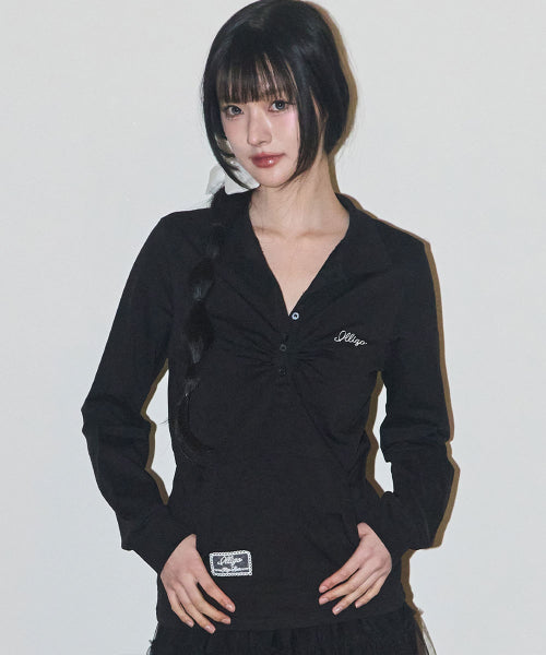 COLLAR LONG - 3 COLORS BLACK