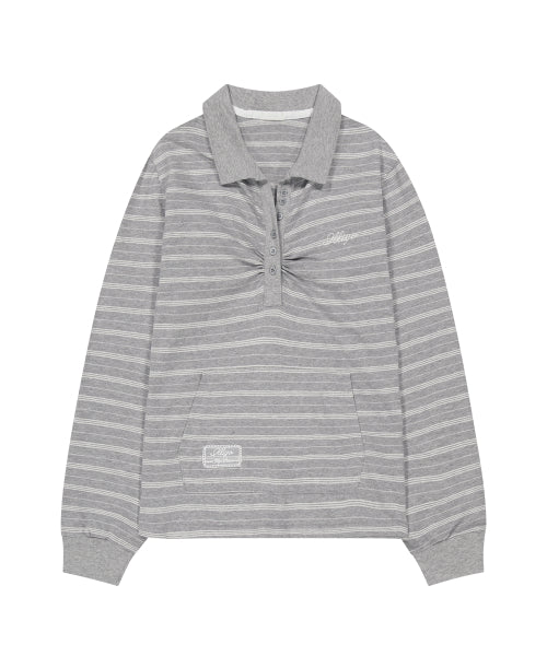 COLLAR LONG - 3 COLORS MELANGE GREY