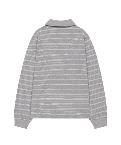 COLLAR LONG - 3 COLORS MELANGE GREY