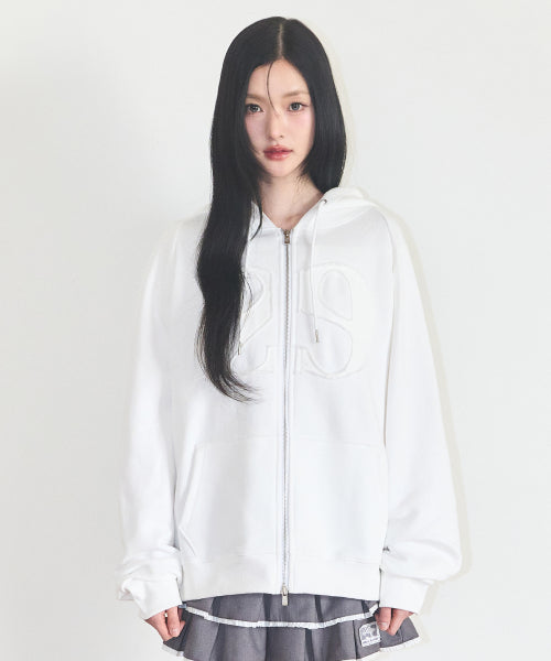 129 LOGO HOODIE GREY - 9 COLORS WHITE