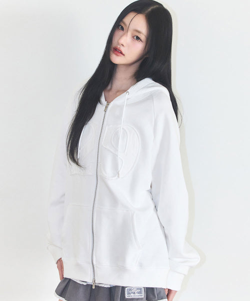 129 LOGO HOODIE GREY - 9 COLORS WHITE