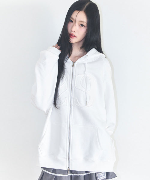 129 LOGO HOODIE GREY - 9 COLORS WHITE