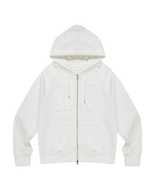 129 LOGO HOODIE GREY - 9 COLORS WHITE