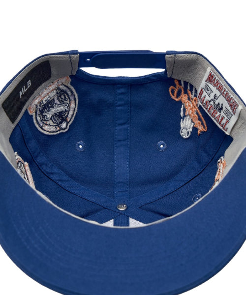 SIGNATURE ALL-OVER PATCH STRUCTURED BALL CAP LA #KARINA同款! - 5 COLORS BLUE