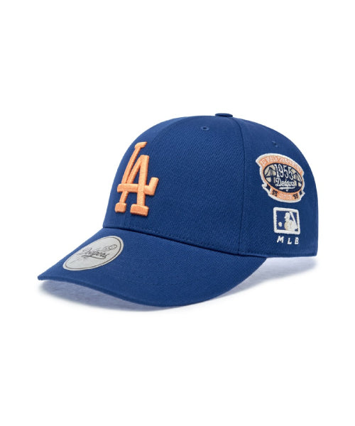 SIGNATURE ALL-OVER PATCH STRUCTURED BALL CAP LA #KARINA同款! - 5 COLORS BLUE