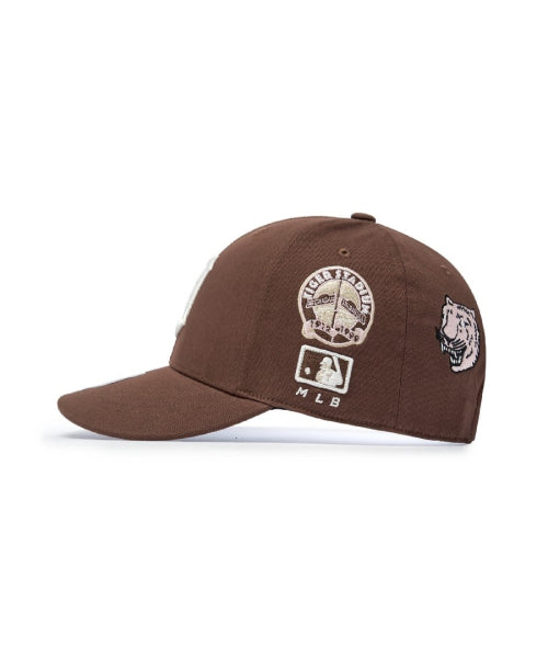 SIGNATURE ALL-OVER PATCH STRUCTURED BALL CAP LA #KARINA同款! - 5 COLORS BROWN