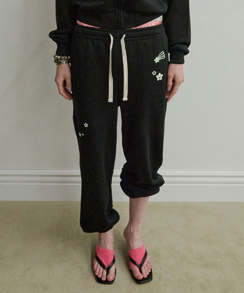 GLOW IN THE DARK SWEATPANTS - 2 COLORS BLACK
