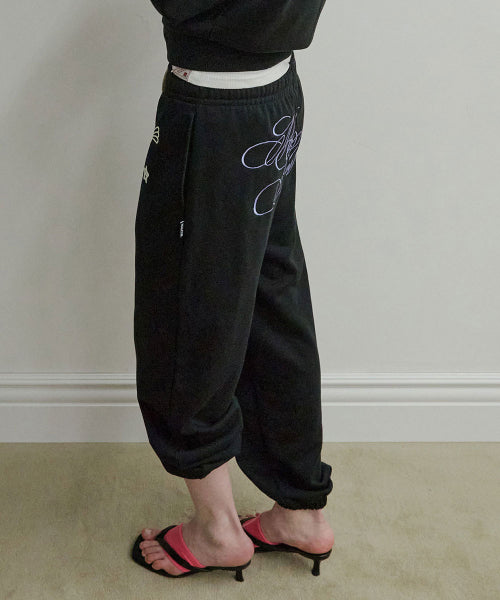 GLOW IN THE DARK SWEATPANTS - 2 COLORS BLACK