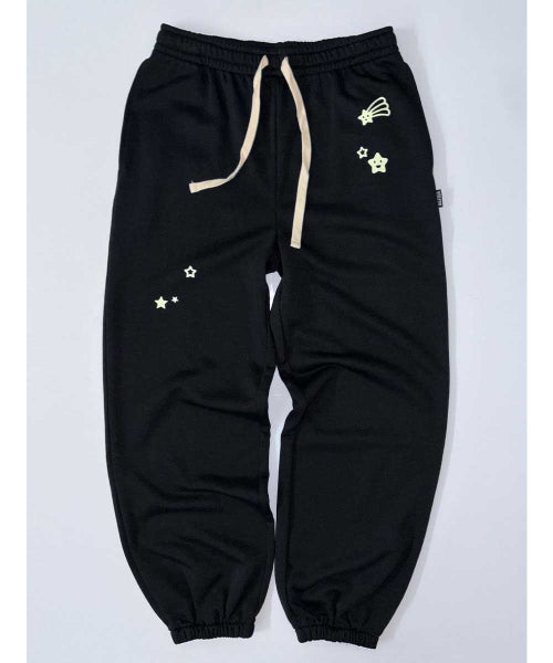 GLOW IN THE DARK SWEATPANTS - 2 COLORS BLACK