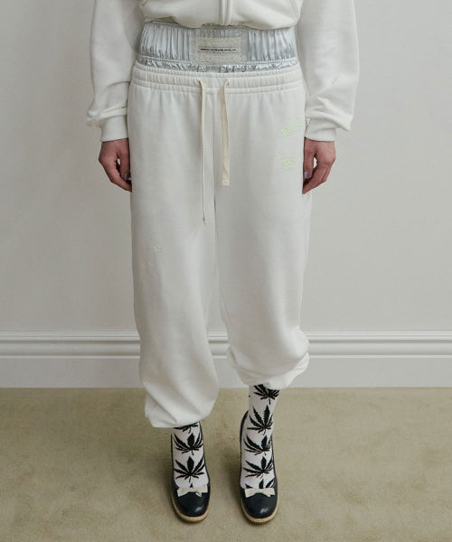 GLOW IN THE DARK SWEATPANTS - 2 COLORS WHITE
