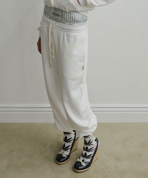 GLOW IN THE DARK SWEATPANTS - 2 COLORS WHITE