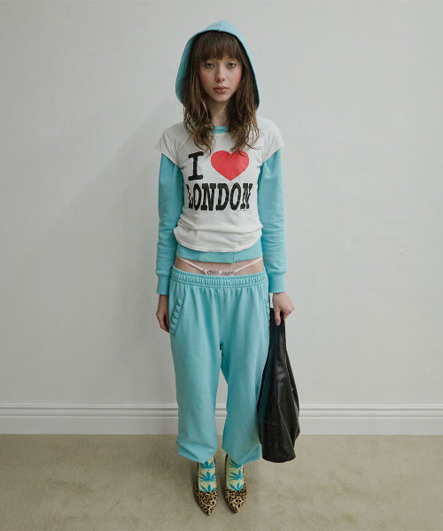 NAPOLEON STUD SWEATPANTS - 2 COLORS BLUE