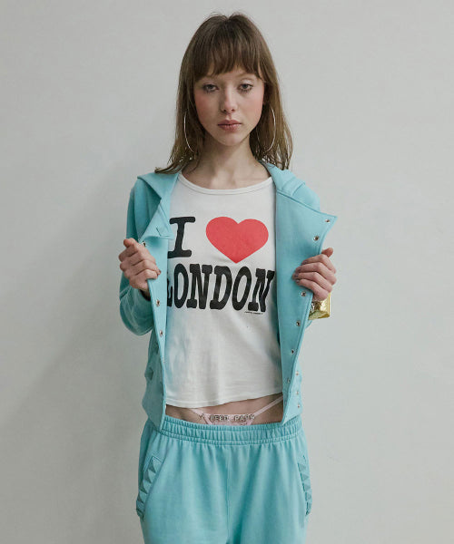 NAPOLEON STUD HOODIE - 2 COLORS BLUE