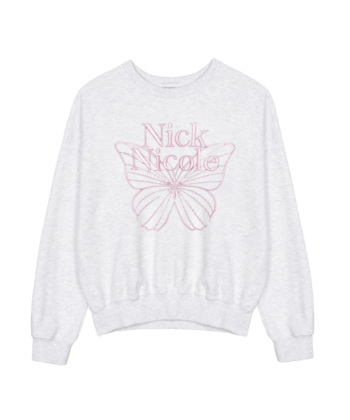 VOLUME BUTTERFLY SIGNATURE SWEATSHIRT #徐睿知同款! - 10 COLORS PINK