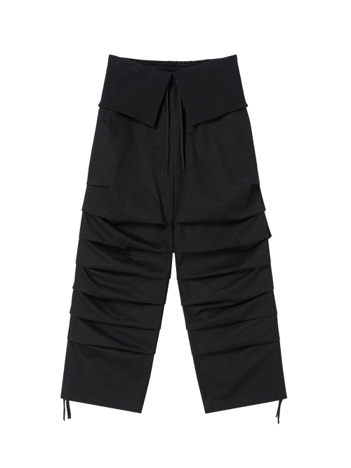 TUCK PANTS BLACK - 2 COLORS