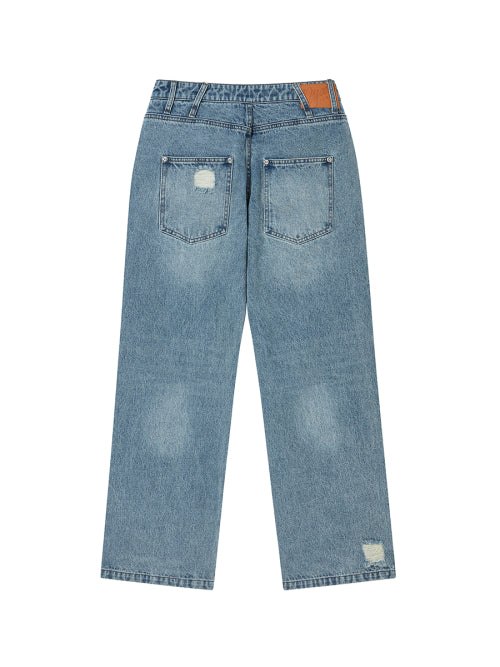 STAR APLIQUE DENIM PANTS