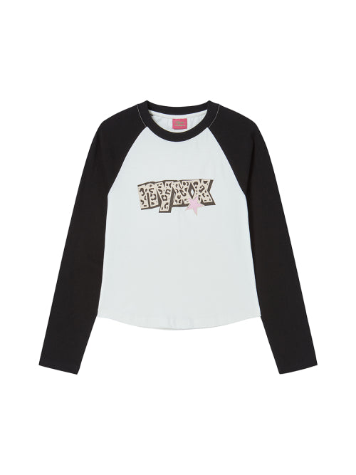 STAR RAGLAN L/S BLACK - 2 COLORS