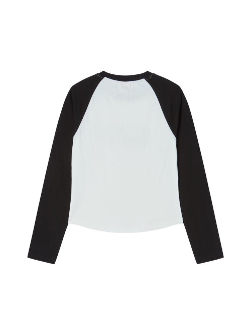 STAR RAGLAN L/S BLACK - 2 COLORS