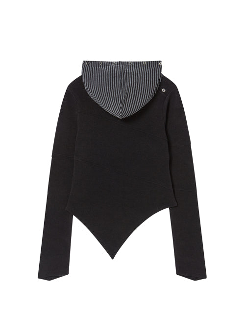 HOOD LONG SLEEVE BLACK - 2 COLORS