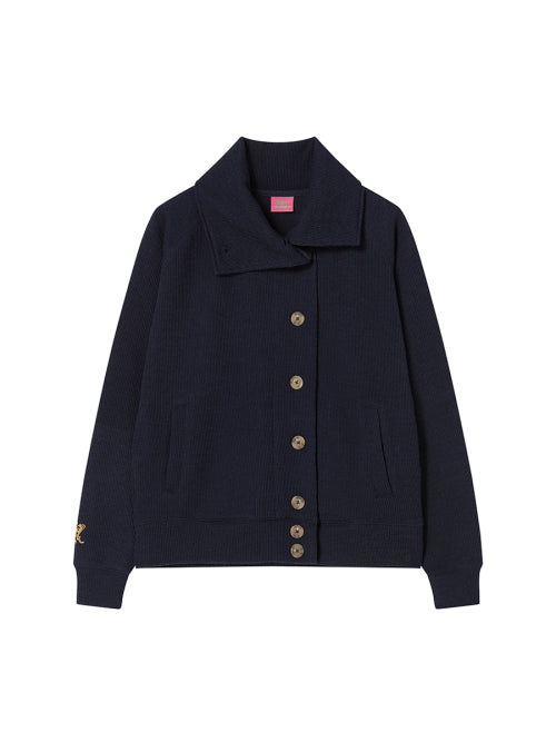 BUTTON UP CARDIGAN NAVY - 2 COLORS