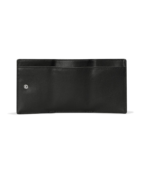 TRIANGLE TRIPLE WALLET LEOPARD - 3 COLORS BLACK