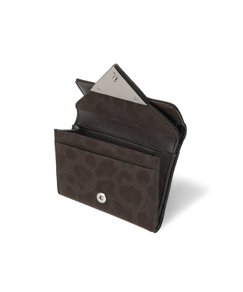 TRIANGLE DOCO WALLET LEOPARD - 3 COLORS BROWN