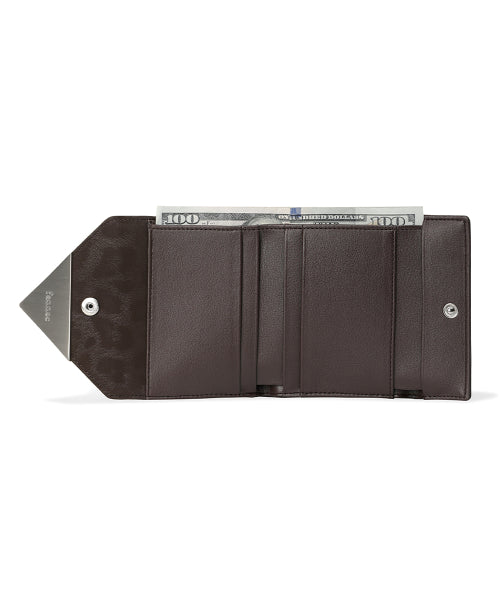 TRIANGLE DOCO WALLET LEOPARD - 3 COLORS BROWN