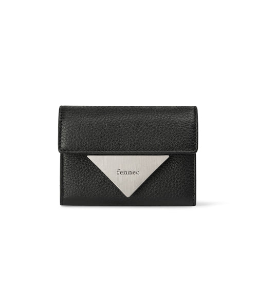 TRIANGLE DOCO WALLET LEOPARD - 3 COLORS BLACK