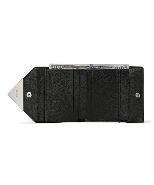 TRIANGLE DOCO WALLET PEBBLE - 3 COLORS BLACK