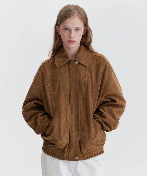 SUEDE BLOUSON JUMPER #SEULGI同款! BLUE