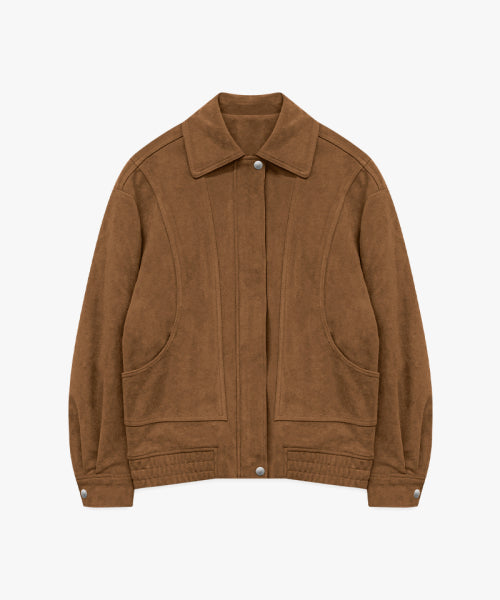 SUEDE BLOUSON JUMPER #SEULGI同款! BLUE