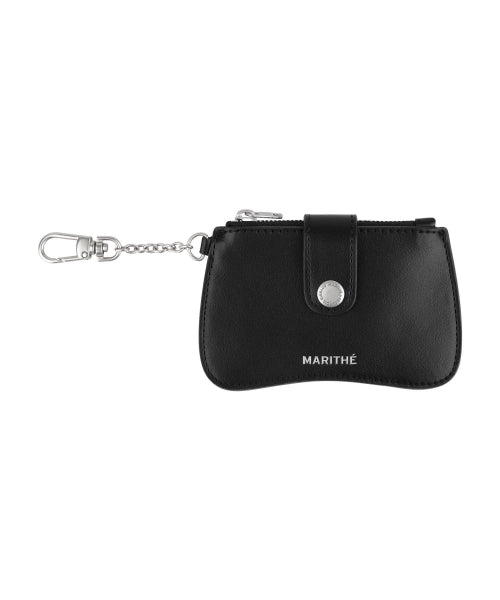 REGULAR LOGO PEANUT KEYRING WALLET - 3 COLORS BLACK